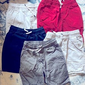 Bundle of 5 Cat & Jack Boys Shorts with Drawstring Waist